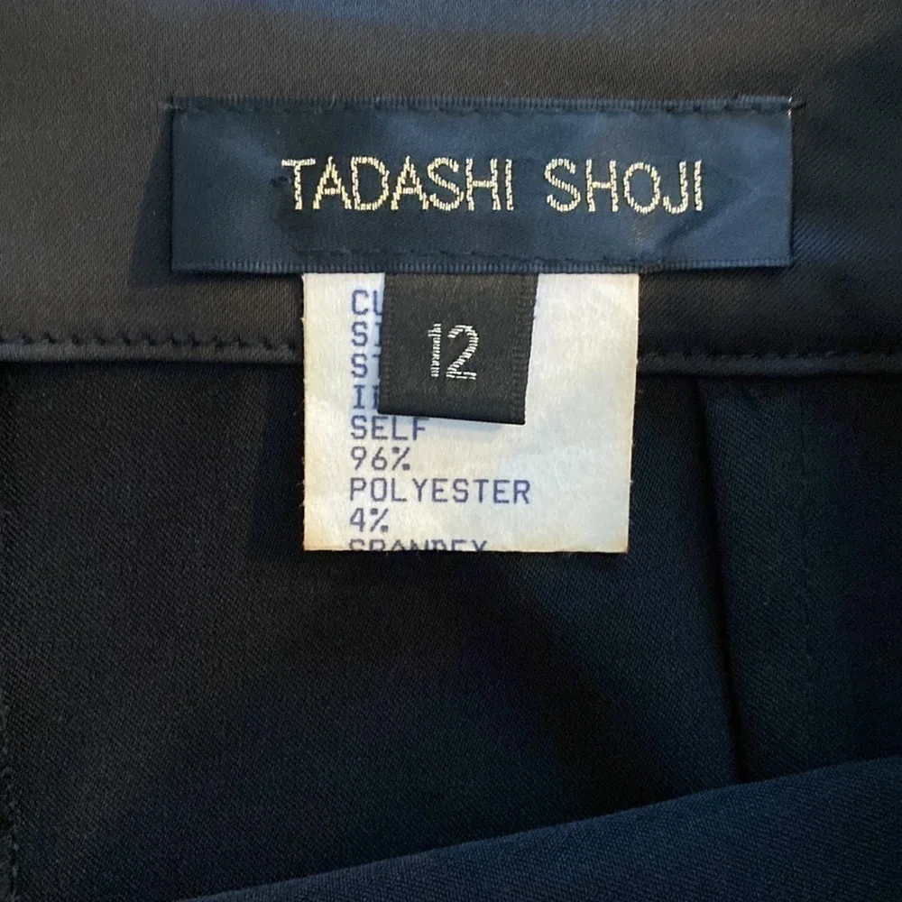 Tadashi Shoji pencil skirt black stretchy pin up 12